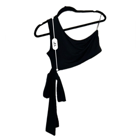 Y2K One Shoulder Side Knot Crop Top BNWOT- [Size S] - Picture 9 of 12